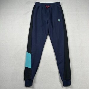 FC Bayern Munchen Pants Mens M Jogger Germany Soccer Stripes Patch Warmups Train